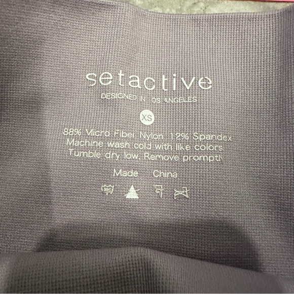 Set Active Sculptflex Power Leggings Womens size XS in spring purple workout - Picture 6 of 8